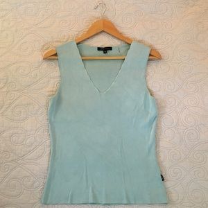 BCBG Max Azria turquoise ribbed  tank top